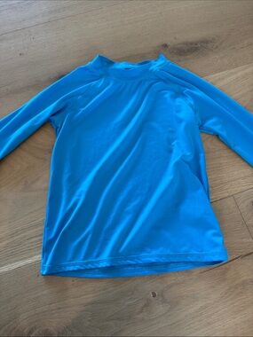 Kids Rash Guard - Blue Long-Sleeve Swim Shirt